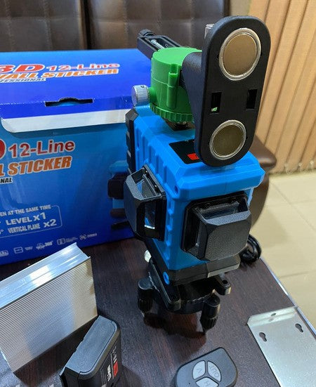 3D 12 Lines green laser level