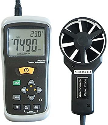 Anemometer Air Velocity Air flow And Temperture