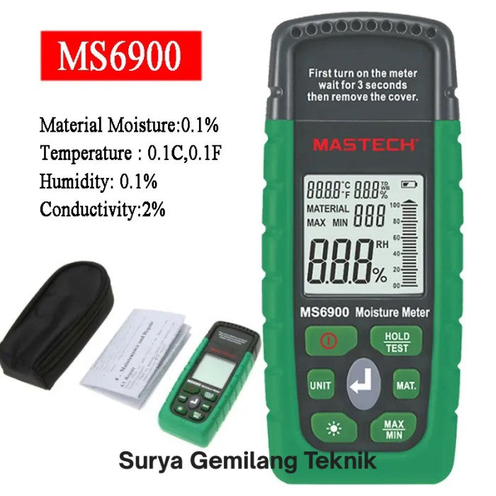 Moisture Meter for Concrete/Cement/Lime Mortar/Plaster/Bricks etc