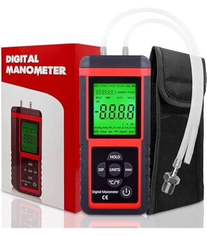 Air Pressure Meter Digital Manometer Pressure Gauge
