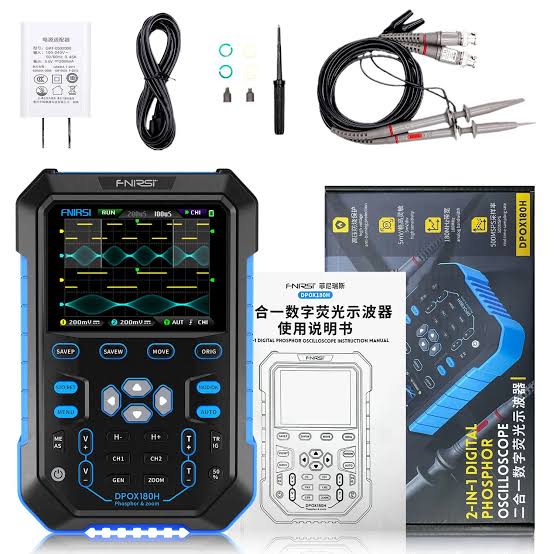 2-IN-1 Dual Channel 180MHz 500MS/s Digital Phosphor Oscilloscope Signal Generator
