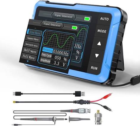 Handheld 2-in-1 10MHz Bandwidth Oscilloscope + Signal Generator